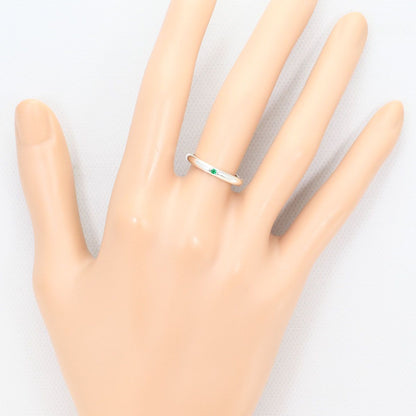 Tiffany & Co Stacking Band 925 Sterling Silver Ring Emerald — view 6