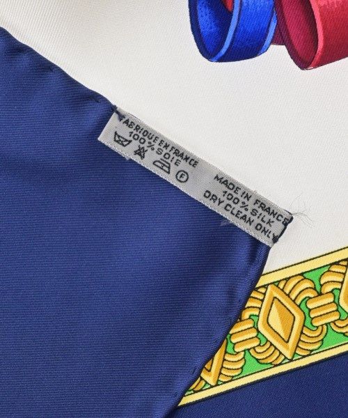 Hermes Bandana Scarf Navy — view 6
