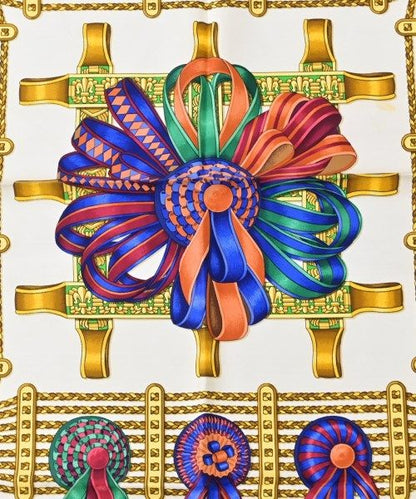 Hermes Bandana Scarf Navy — view 2