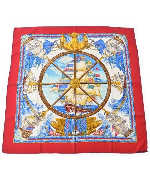 Hermes Bandana Scarf White