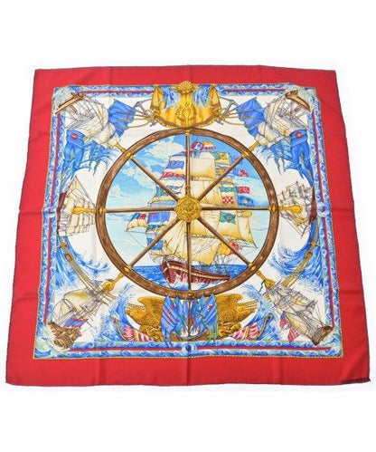 Hermes Bandana Scarf White