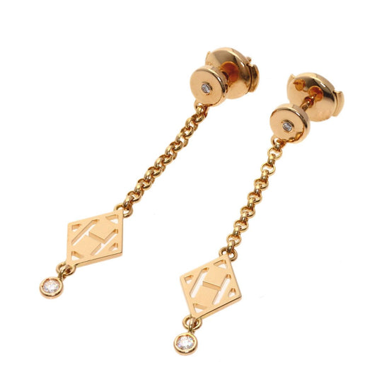 Hermes Gambade Diamond Earrings 18K Pink Gold