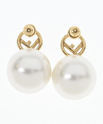 Fendi Earrings White — view 2