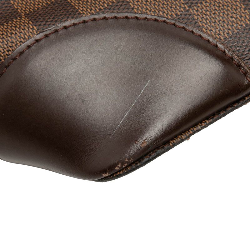 Louis Vuitton Damier Hampstead GM Shoulder Bag Brown Leather — view 5