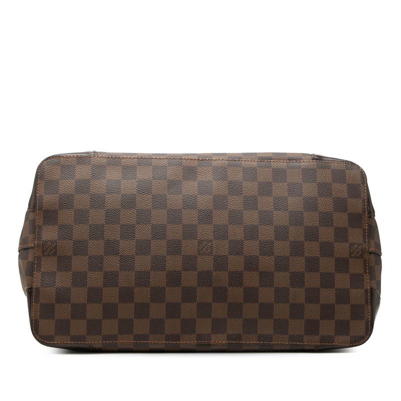Louis Vuitton Damier Hampstead GM Shoulder Bag Brown Leather — view 3