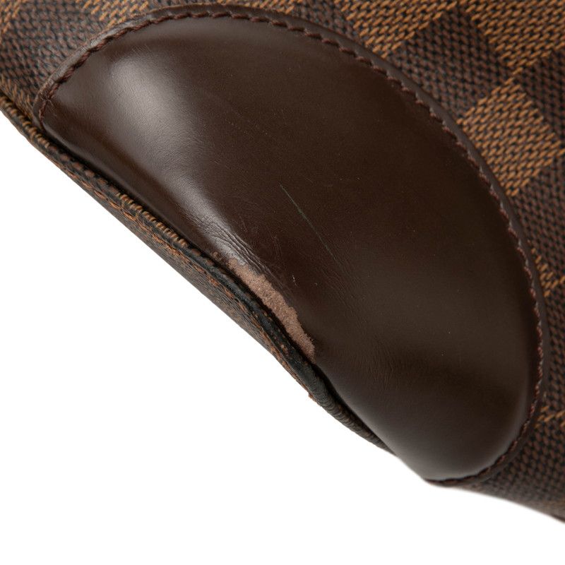 Louis Vuitton Damier Hampstead GM Shoulder Bag Brown Leather — view 6