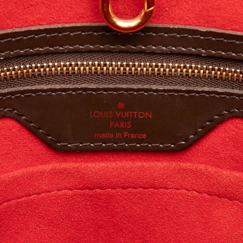 Louis Vuitton Damier Hampstead GM Shoulder Bag Brown Leather — view 8