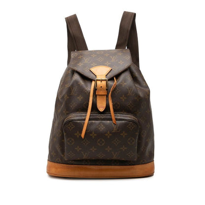 Louis Vuitton Monogram Montsouris GM Backpack Brown Leather