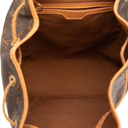 Louis Vuitton Monogram Montsouris GM Backpack Brown Leather — view 4