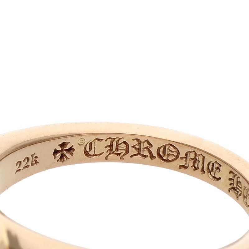 Chrome Hearts P D Baby Classic Flarenie Pave Diamond Gold Ring — view 3
