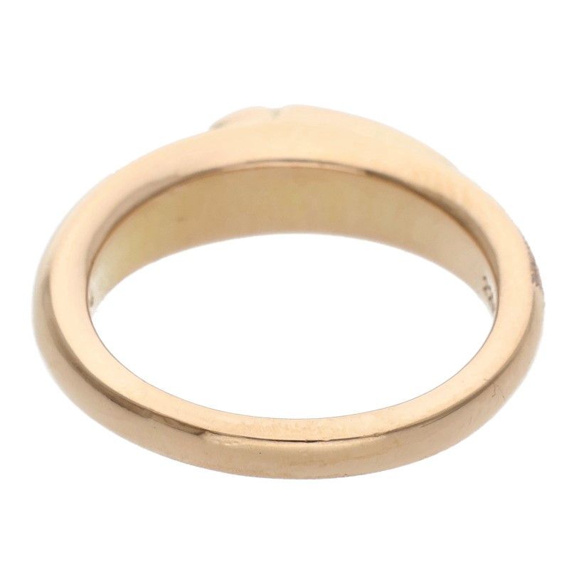 Chrome Hearts P D Baby Classic Flarenie Pave Diamond Gold Ring — view 2