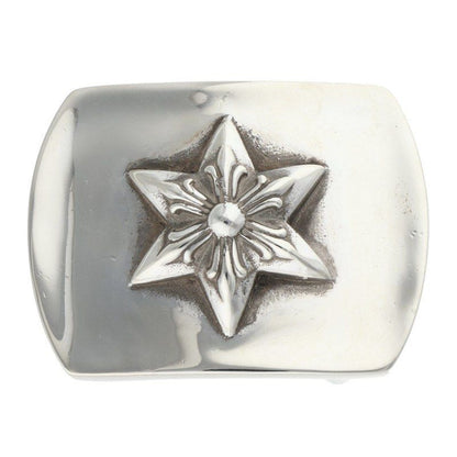 Chrome Hearts Buckle Mil Star Military Raised Silver Buckle Belt