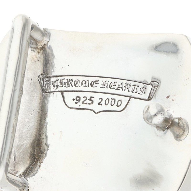 Chrome Hearts Buckle Mil Star Military Raised Silver Buckle Belt — view 3