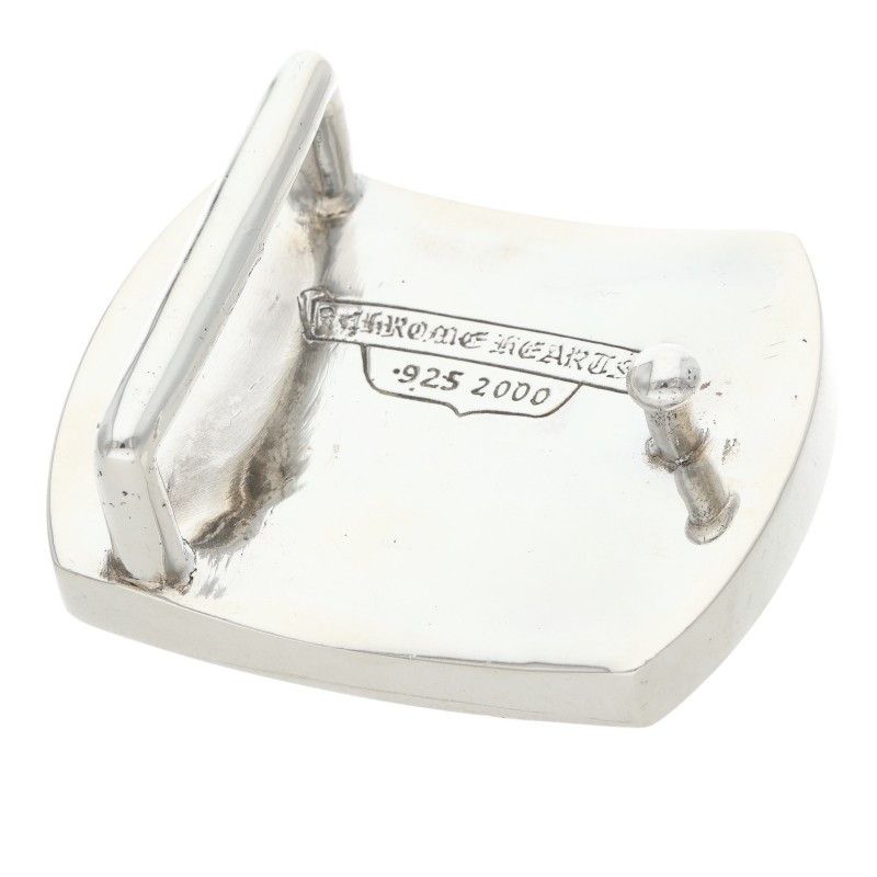 Chrome Hearts Buckle Mil Star Military Raised Silver Buckle Belt — view 5