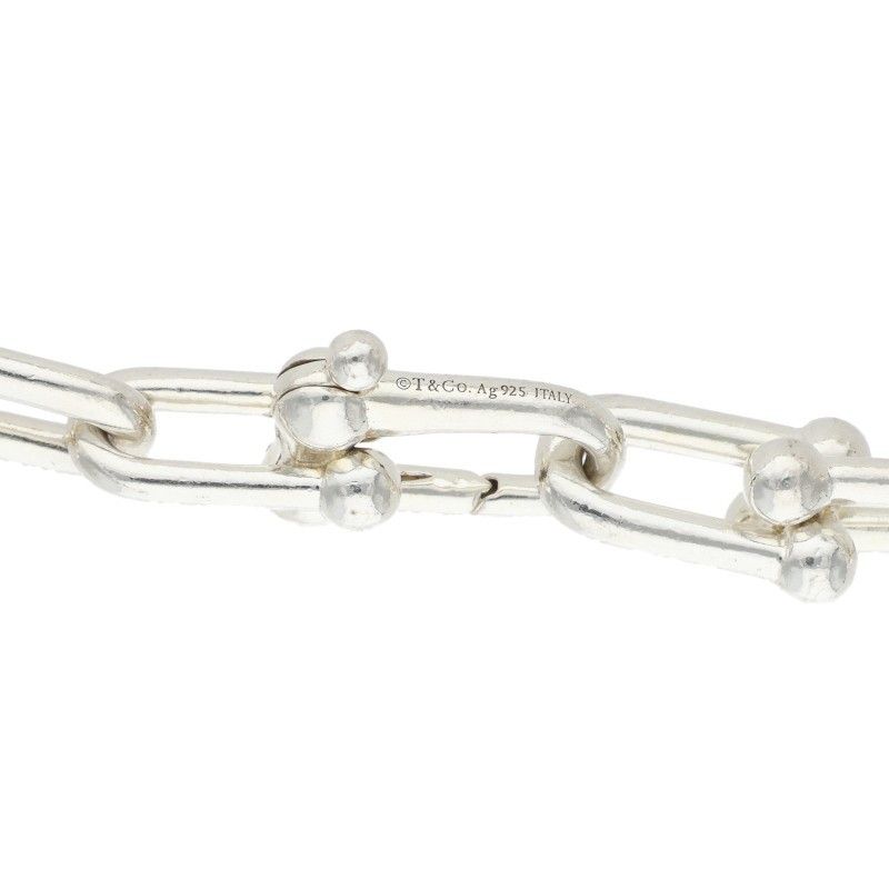 Tiffany & Co HardWear Graduated Link Silver Necklace — view 4