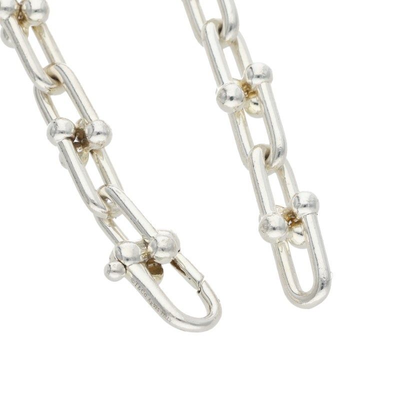 Tiffany & Co HardWear Graduated Link Silver Necklace — view 5