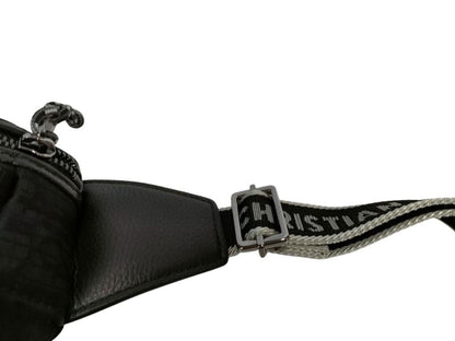 Dior Belt Bag Scarab Oblique Black Canvas Leather Silver — view 5