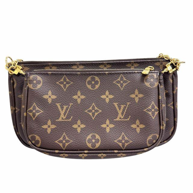 Louis Vuitton Monogram Multy Pochette Soir Pouch Shoulder Bag Khaki — view 2