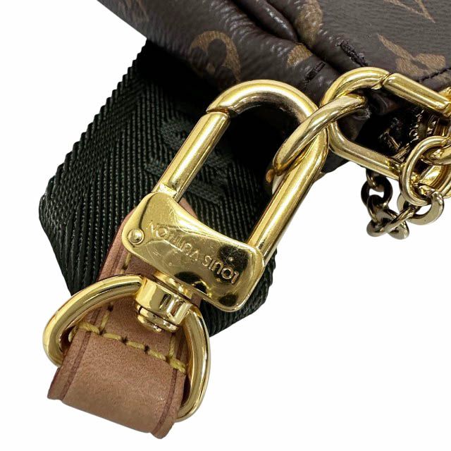 Louis Vuitton Monogram Multy Pochette Soir Pouch Shoulder Bag Khaki — view 7