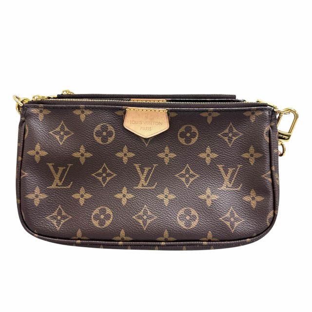 Louis Vuitton Monogram Multy Pochette Soir Pouch Shoulder Bag Khaki — view 3