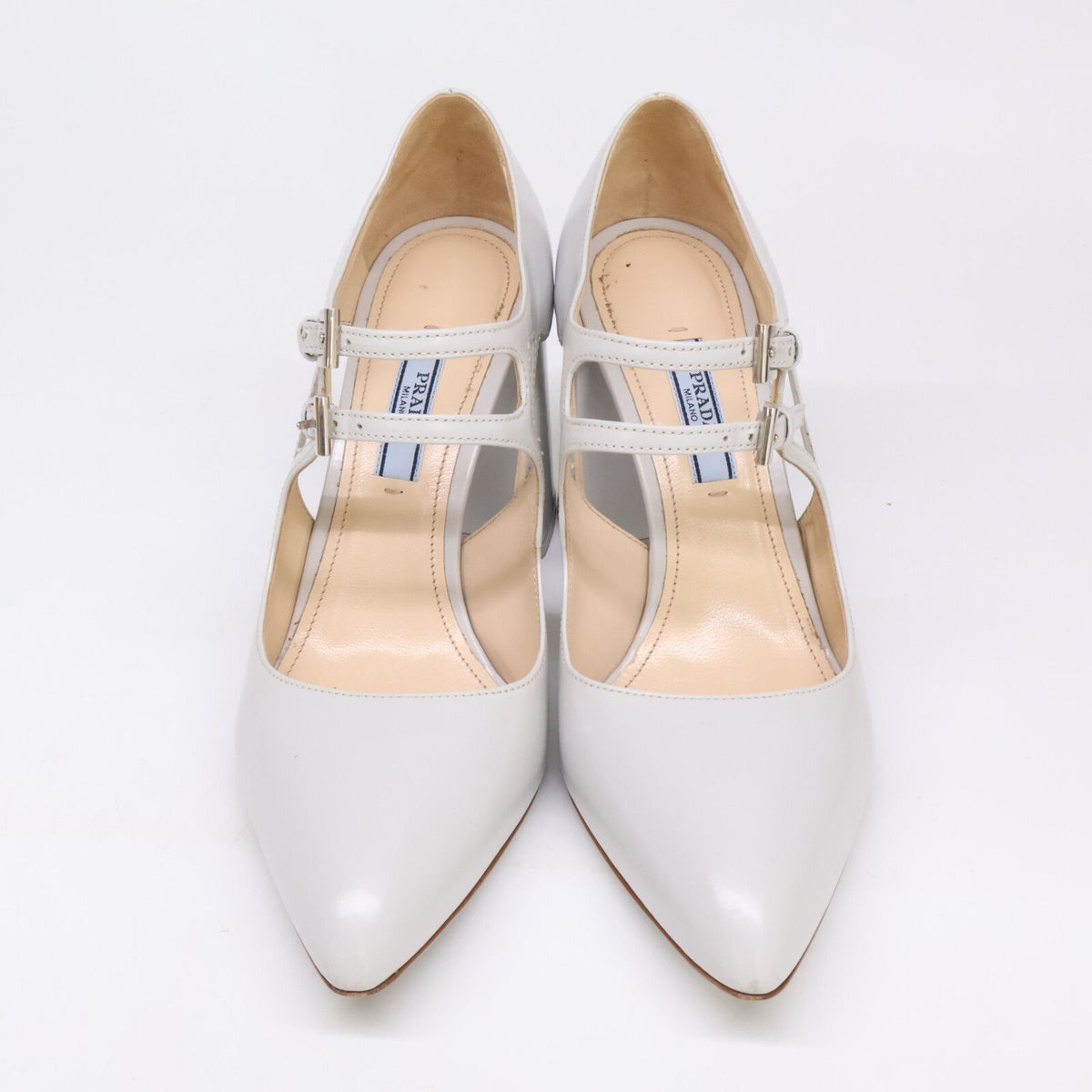 Prada Double Strap Chunky Heel Pumps — view 2