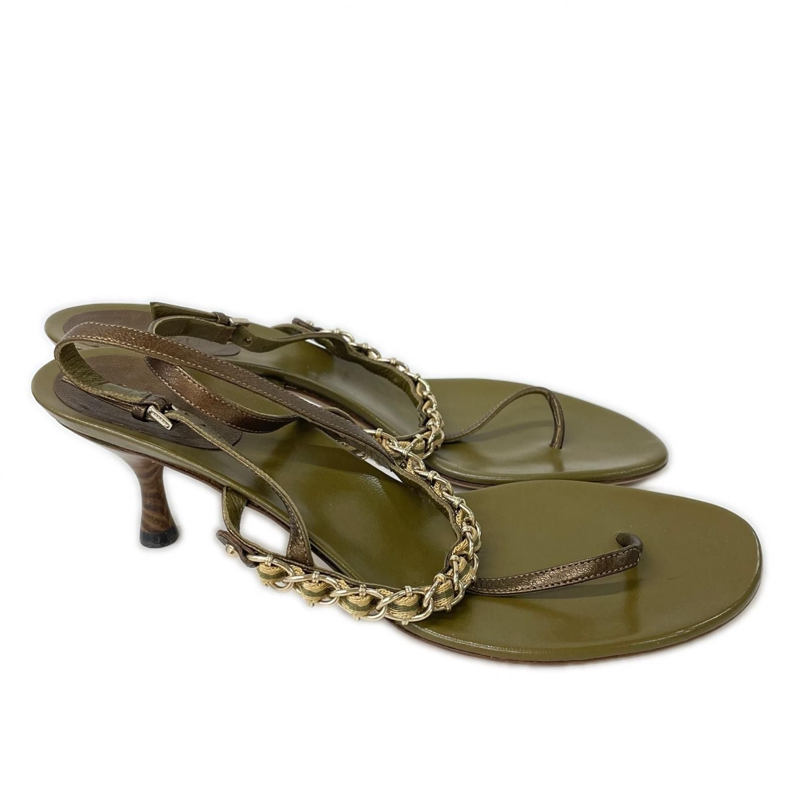 Gucci Chain Strap Sandals — view 4