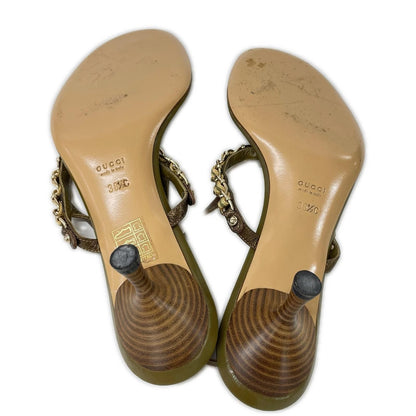 Gucci Chain Strap Sandals — view 6