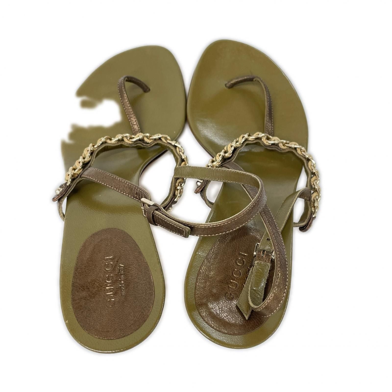 Gucci Chain Strap Sandals — view 5