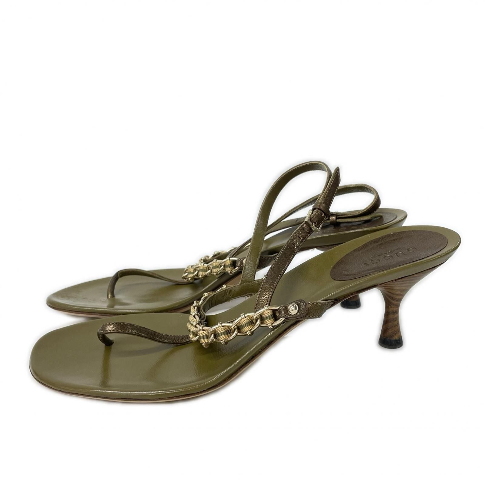 Gucci Chain Strap Sandals — view 2