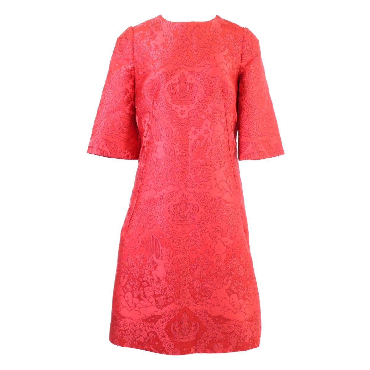 Dolce & Gabbana Floral Angel Embroidery Dress 40