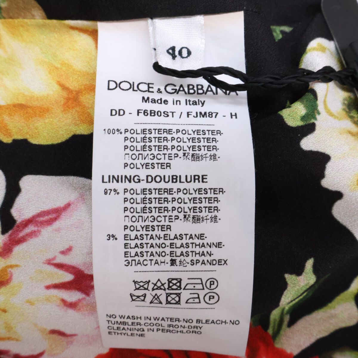 Dolce & Gabbana Floral Angel Embroidery Dress 40 — view 5