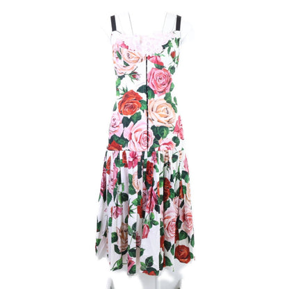 Dolce & Gabbana Flower Pattern Bustier Dress 42