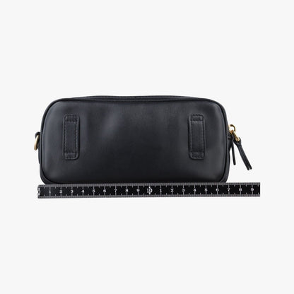 Miu Miu Logo Black Leather Handbag — view 2