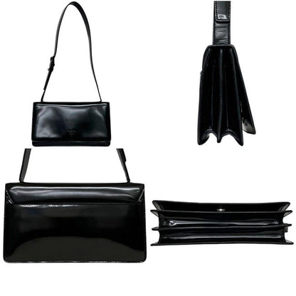 Prada Shoulder Bag Leather Spazzolato Nero Black Vintage — view 2