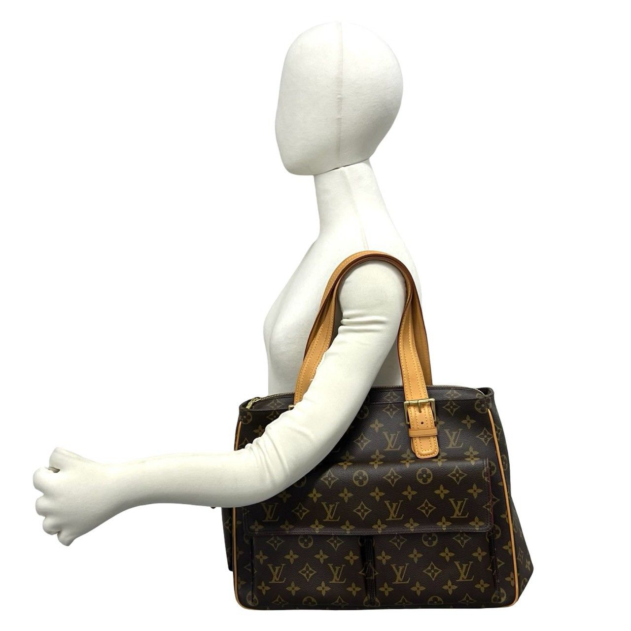 Louis Vuitton Multipuri City Monogram Leather Tote Shoulder Bag Brown — view 2