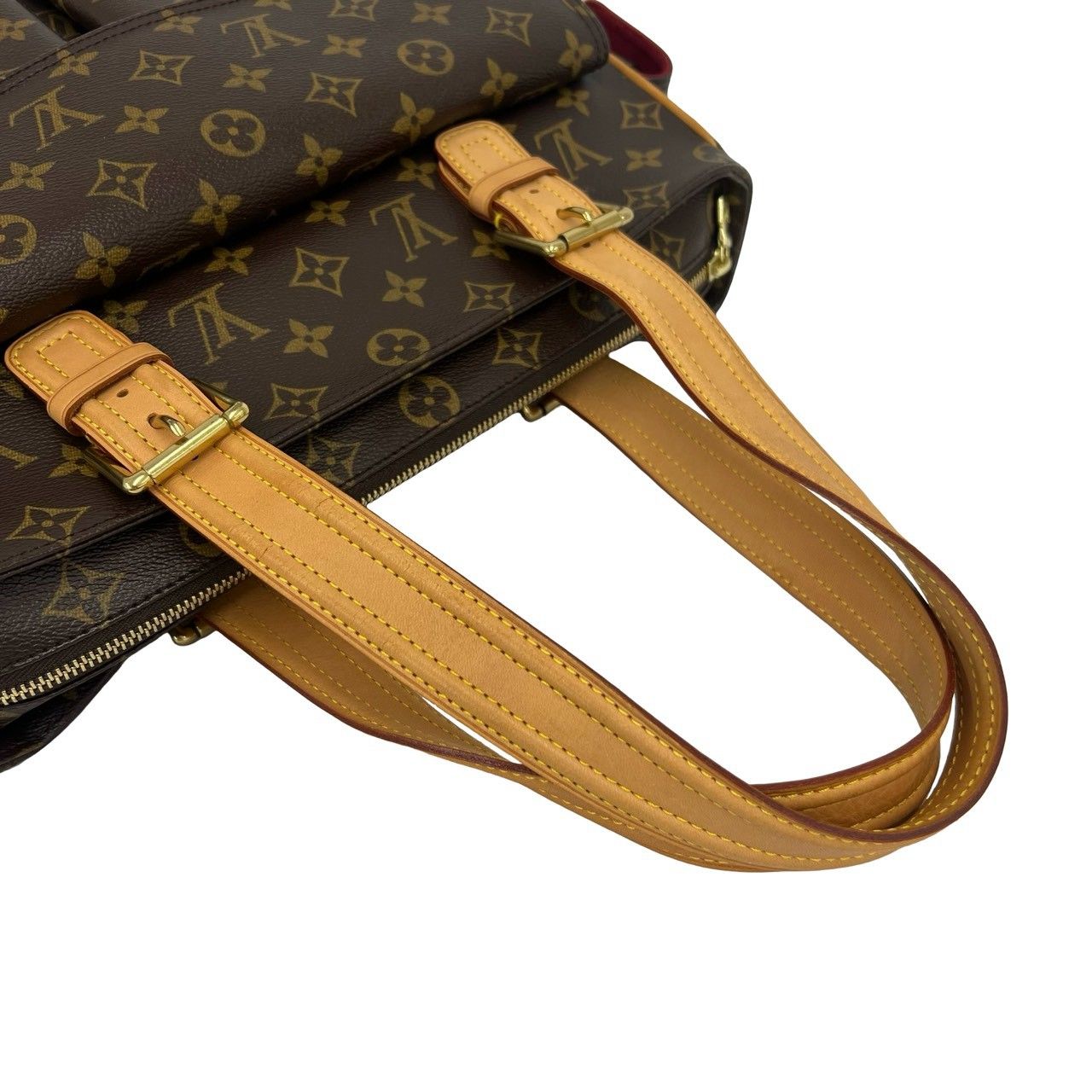 Louis Vuitton Multipuri City Monogram Leather Tote Shoulder Bag Brown — view 4