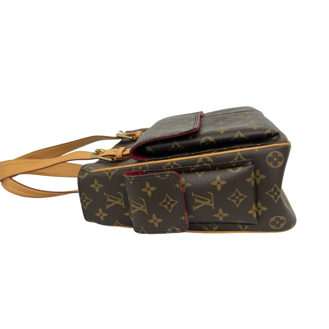 Louis Vuitton Multipuri City Monogram Leather Tote Shoulder Bag Brown — view 5