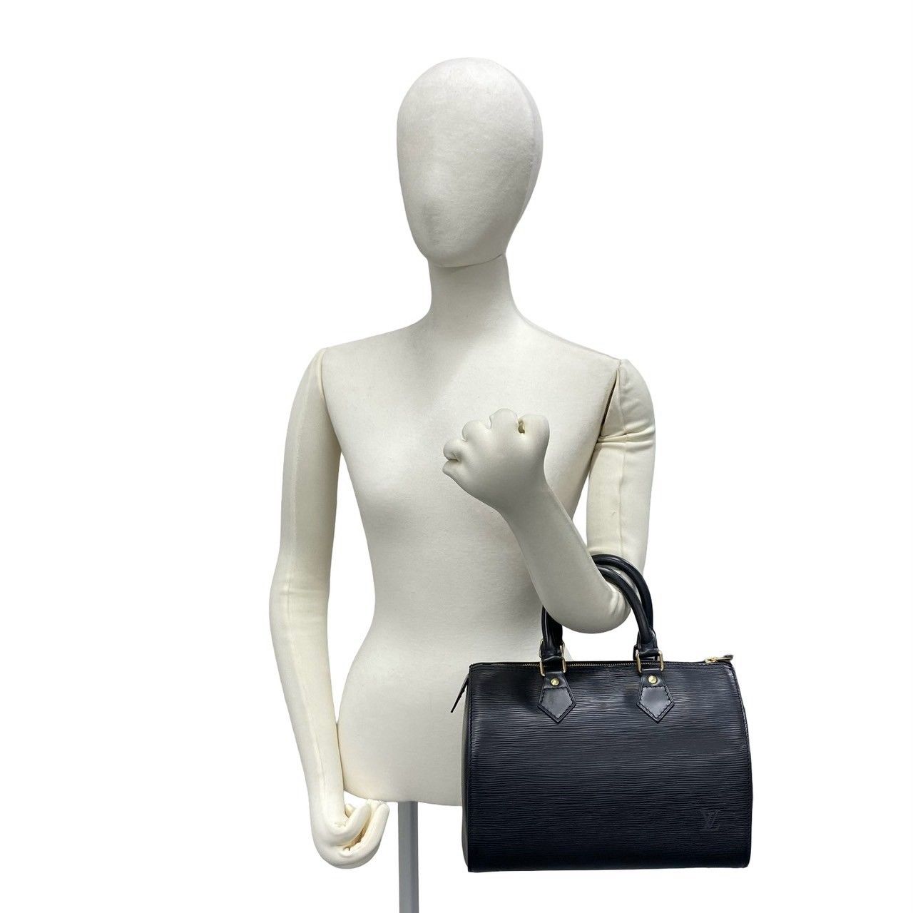 Louis Vuitton Vintage Speedy 25 Epi Leather Mini Boston Bag Noir — view 2