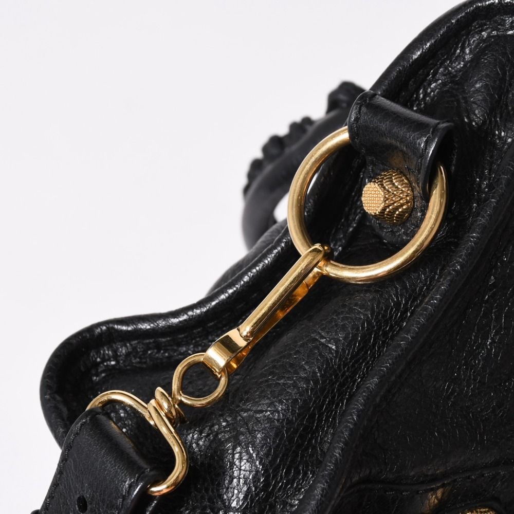 Balenciaga le City Mini 2-Way Bag Black Gold — view 8