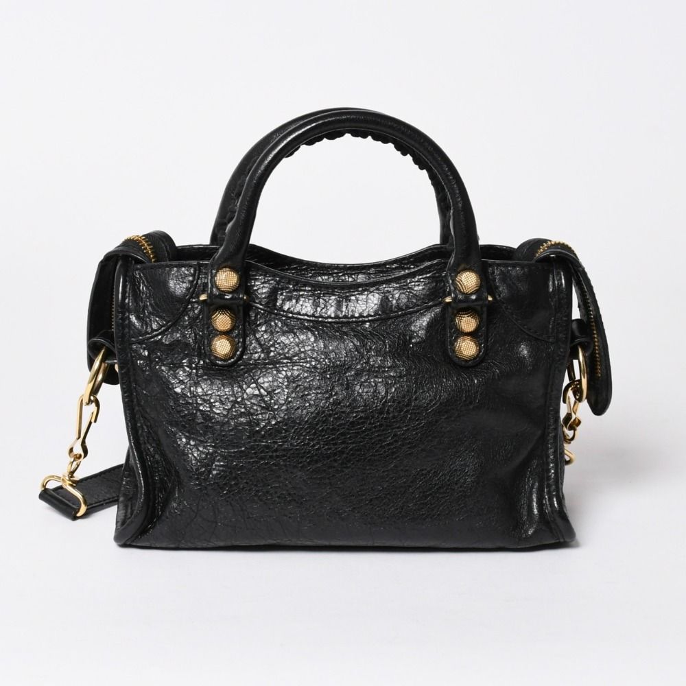 Balenciaga le City Mini 2-Way Bag Black Gold — view 2