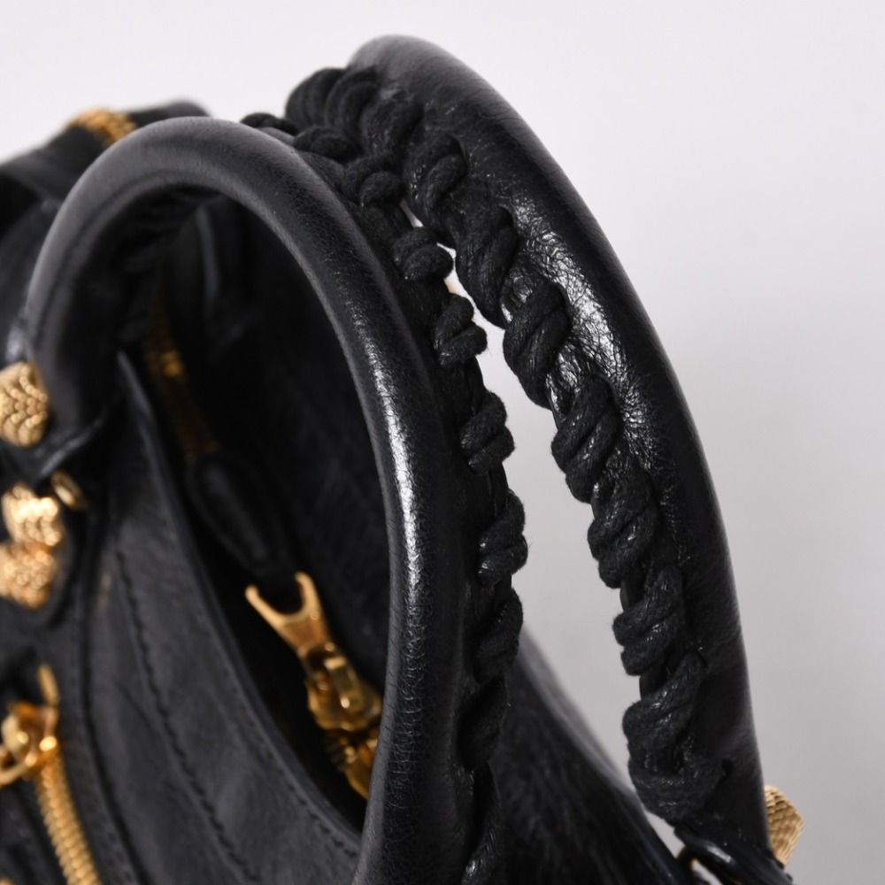 Balenciaga le City Mini 2-Way Bag Black Gold — view 5