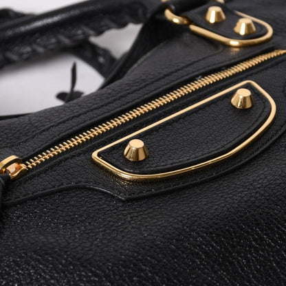 Balenciaga Metallic Edge City Leather 2-Way Shoulder Bag Gold — view 8