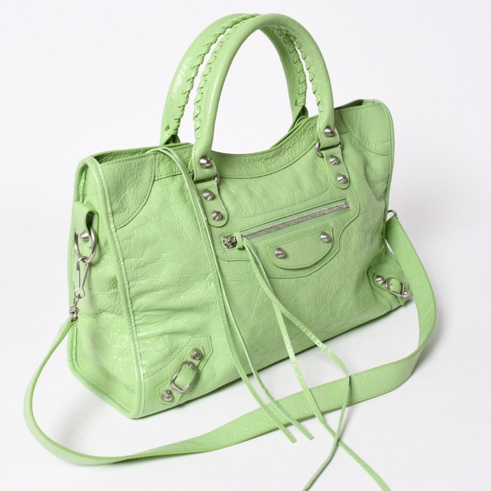 Balenciaga le City Medium 2-Way Shoulder Bag Arena Lambskin — view 3