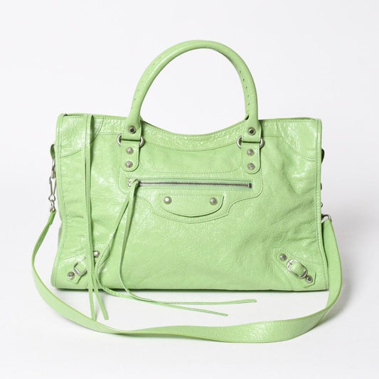 Balenciaga le City Medium 2-Way Shoulder Bag Arena Lambskin