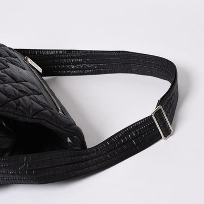 Chanel Coco Cocoon Shoulder Bag CC Logo Nylon Black Silver Quilted — view 5