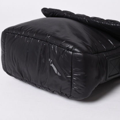 Chanel Coco Cocoon Shoulder Bag CC Logo Nylon Black Silver Quilted — view 8