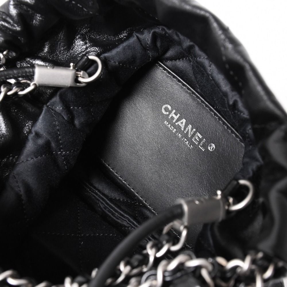 Chanel 22 Mini Bag 2-Way Stand Black Silver — view 6