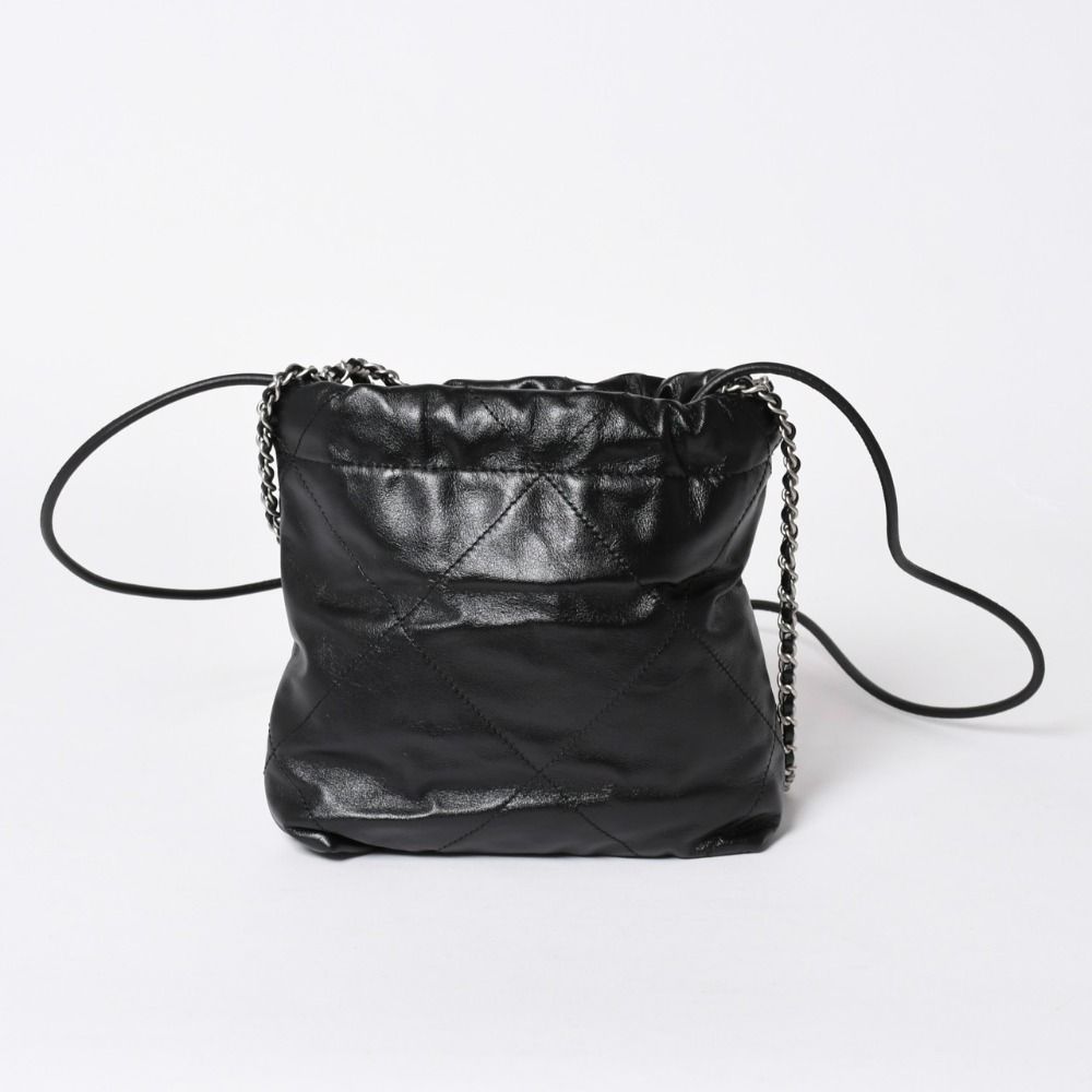 Chanel 22 Mini Bag 2-Way Stand Black Silver — view 2