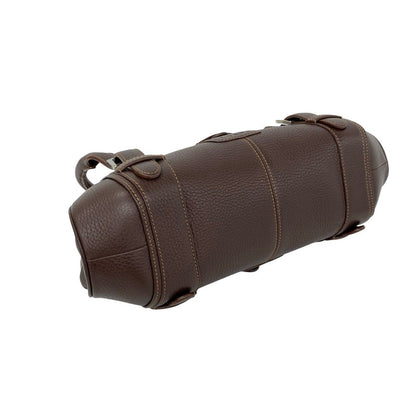 Loewe Included Senda Log Leather Mini Boston Bag Brown — view 7