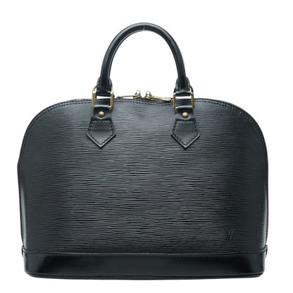Louis Vuitton Epi Alma Handbag Noir Black Leather